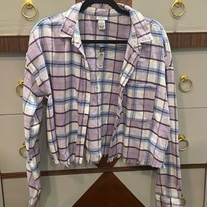 Distressed Purple Flannel